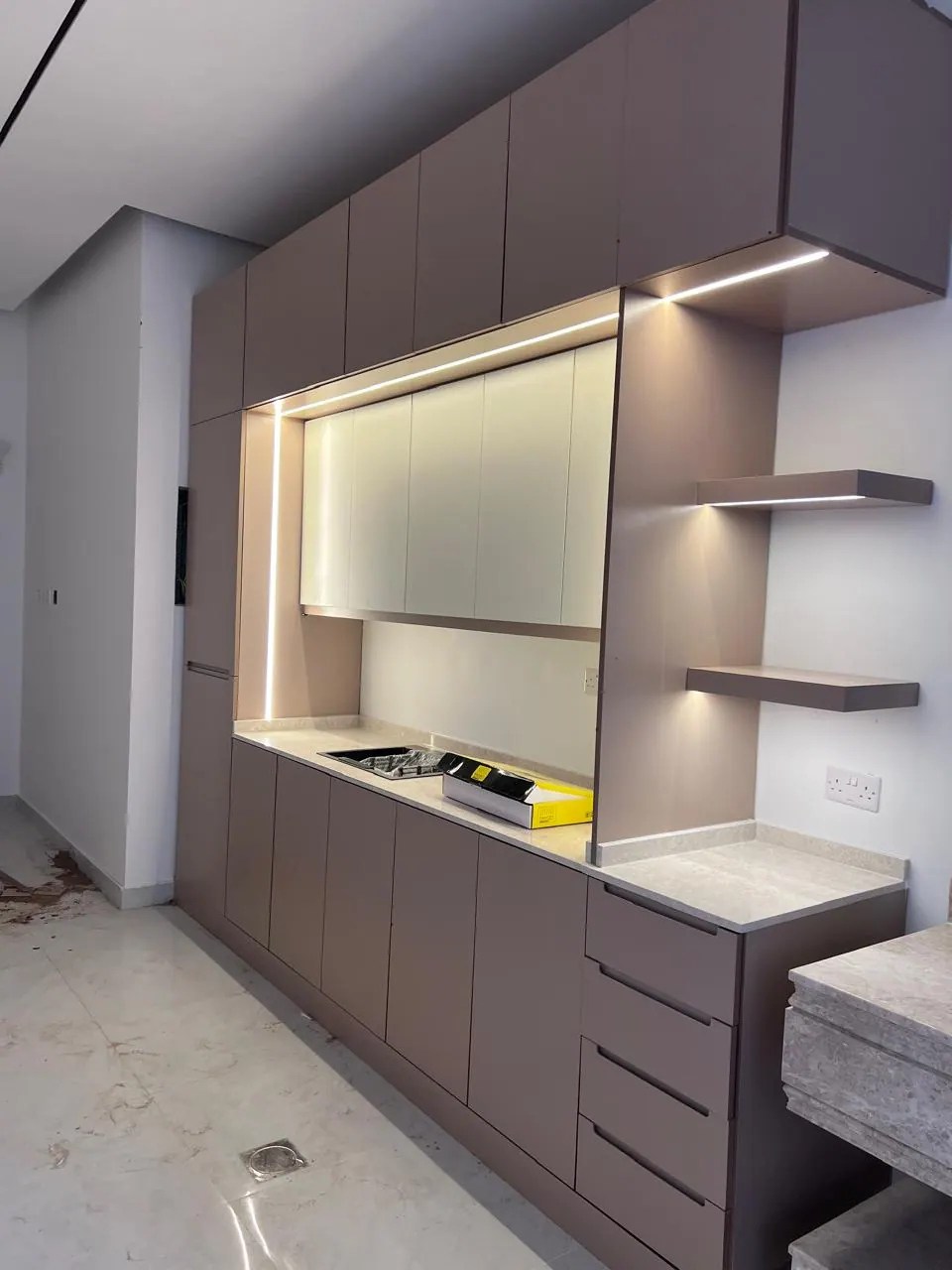 Modern TV unit and wall cabinet project by Rahat Albal Carpentry