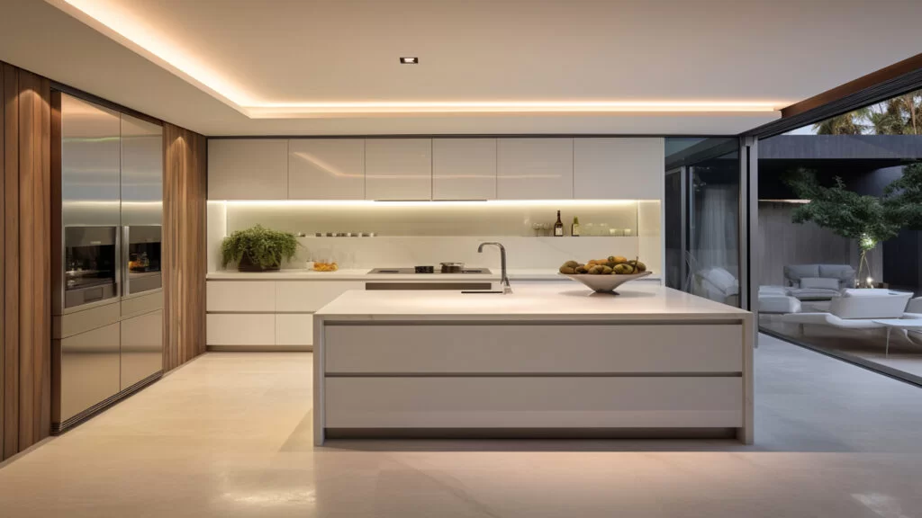 Stylish living room wall-mounted cabinets Abu Dhabi with shelves and display units